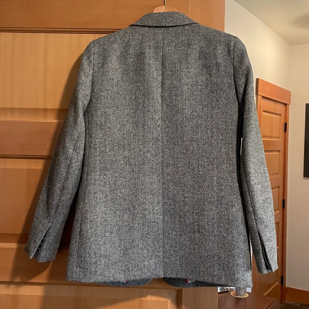 J. Crew Wool Herringbone Somerset Blazer in Gray - Picture 4 of 4